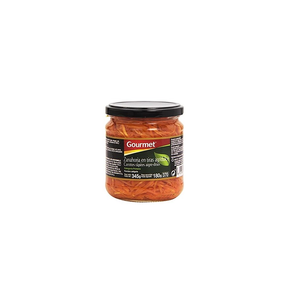 Zanahoria Gourmet Tiras 345g 180g Esc.