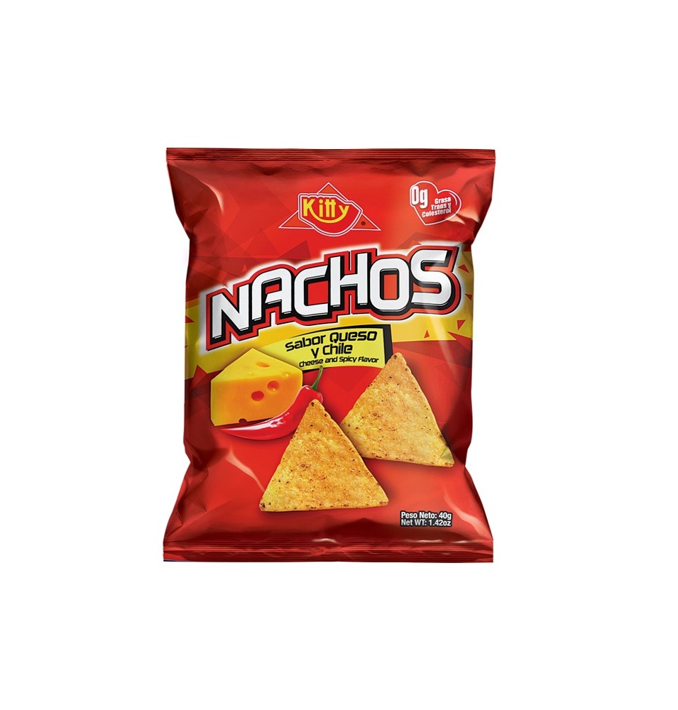 Nachos Sabor Queso Y Chile 40 G KITTY