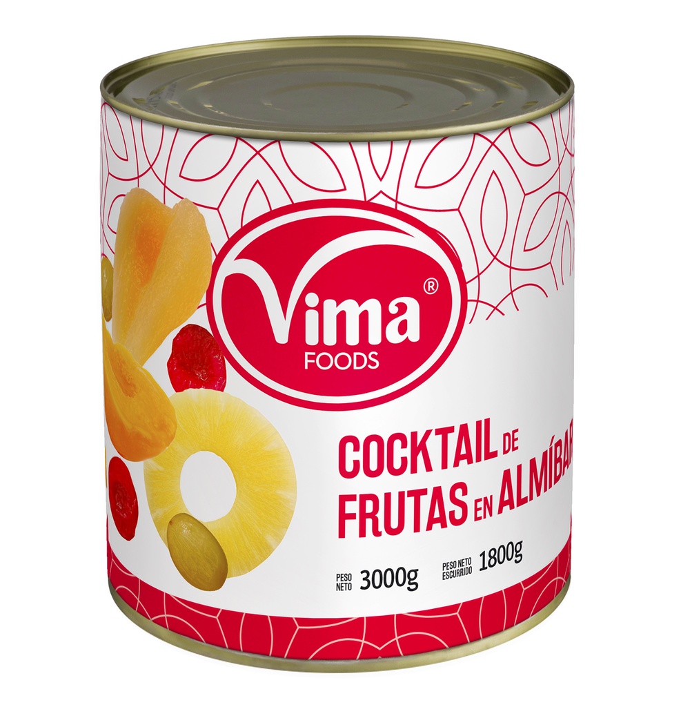 Cocktail de frutas en almíbar